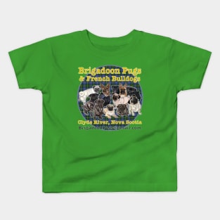 Brigadoon Pugs Kids T-Shirt